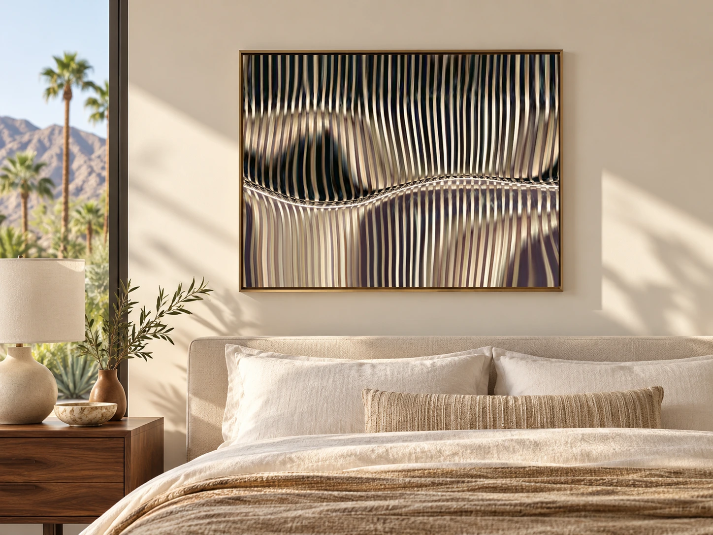 Soft Frequency framed in an interior